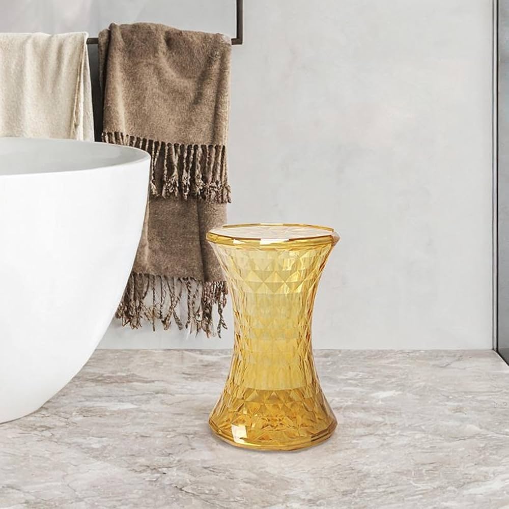 Crystal Acrylic Transparent Vanity Stool