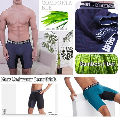 Man Underwear Long Boxers