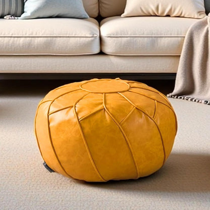 Moroccan Dual Purpose Vegan Leather Ottoman