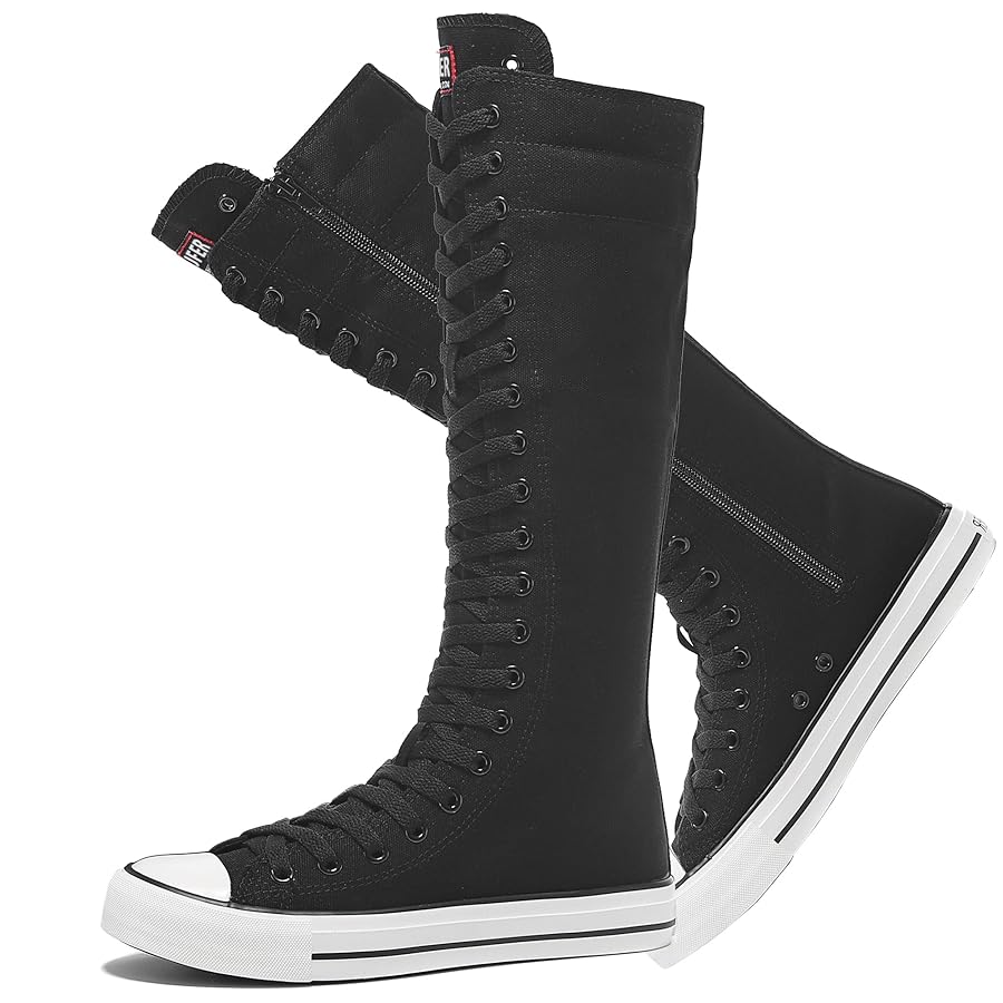 High-Top Canvas Moccasin Sneakers