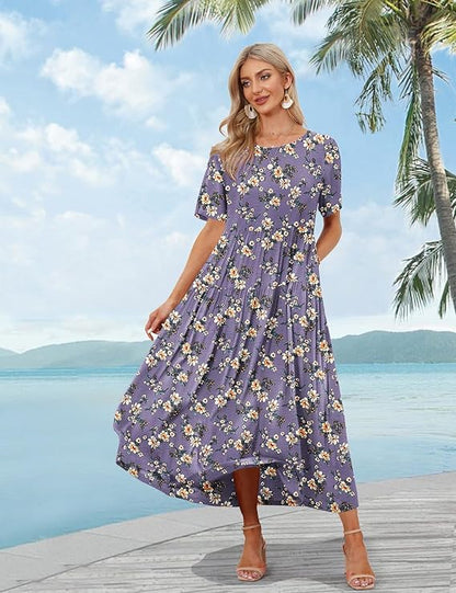 Emma Slip Tiered Maxi Dress