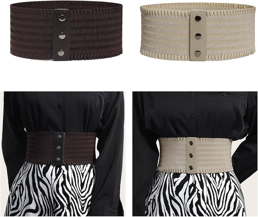 Domed Elastic Wide Belts