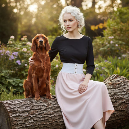 Domed Elastic Wide Belts