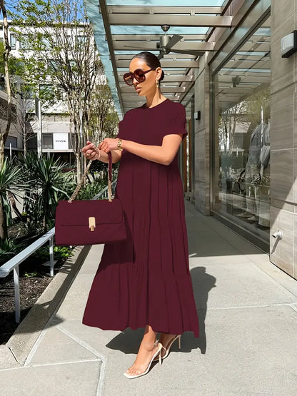 Elegant Tiered Maxi Dress