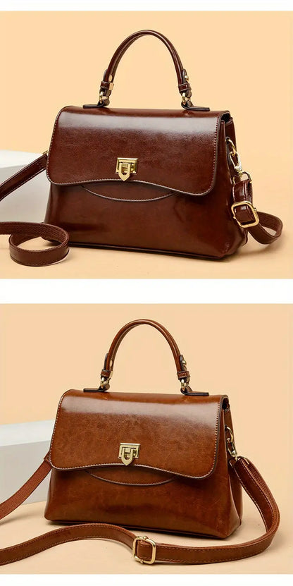 2025 New Vintage Retro Wax Leather Messenger Bags