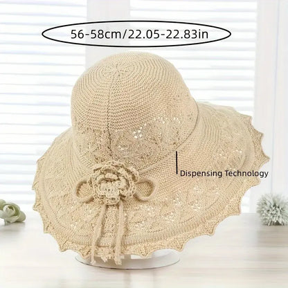 Lacy Breathable Wide Brim Sun Hats