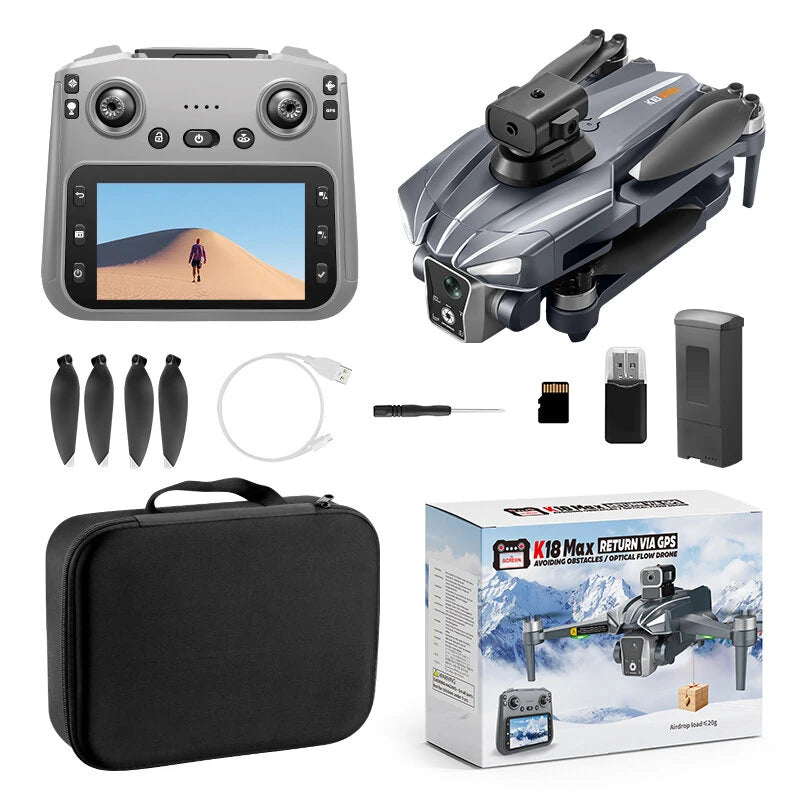 K18MAX 4.5-inch Screen Drone with GPS