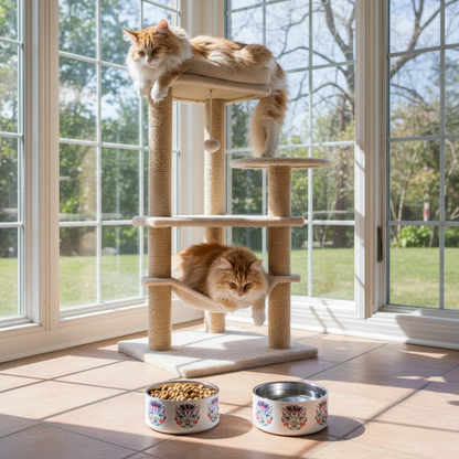 Double Wall Stainless Steel Pet Bowl