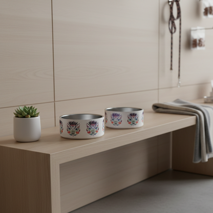 Double Wall Stainless Steel Pet Bowl