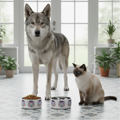 Double Wall Stainless Steel Pet Bowl