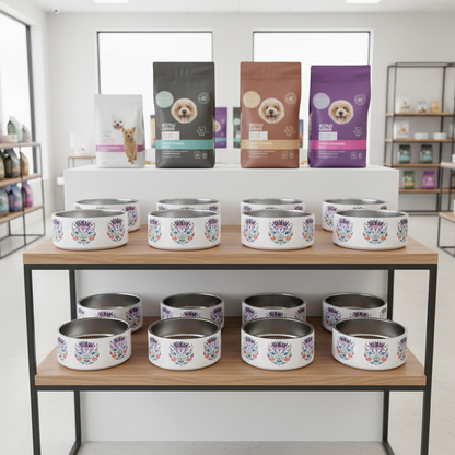 Double Wall Stainless Steel Pet Bowl