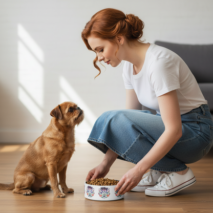 Double Wall Stainless Steel Pet Bowl