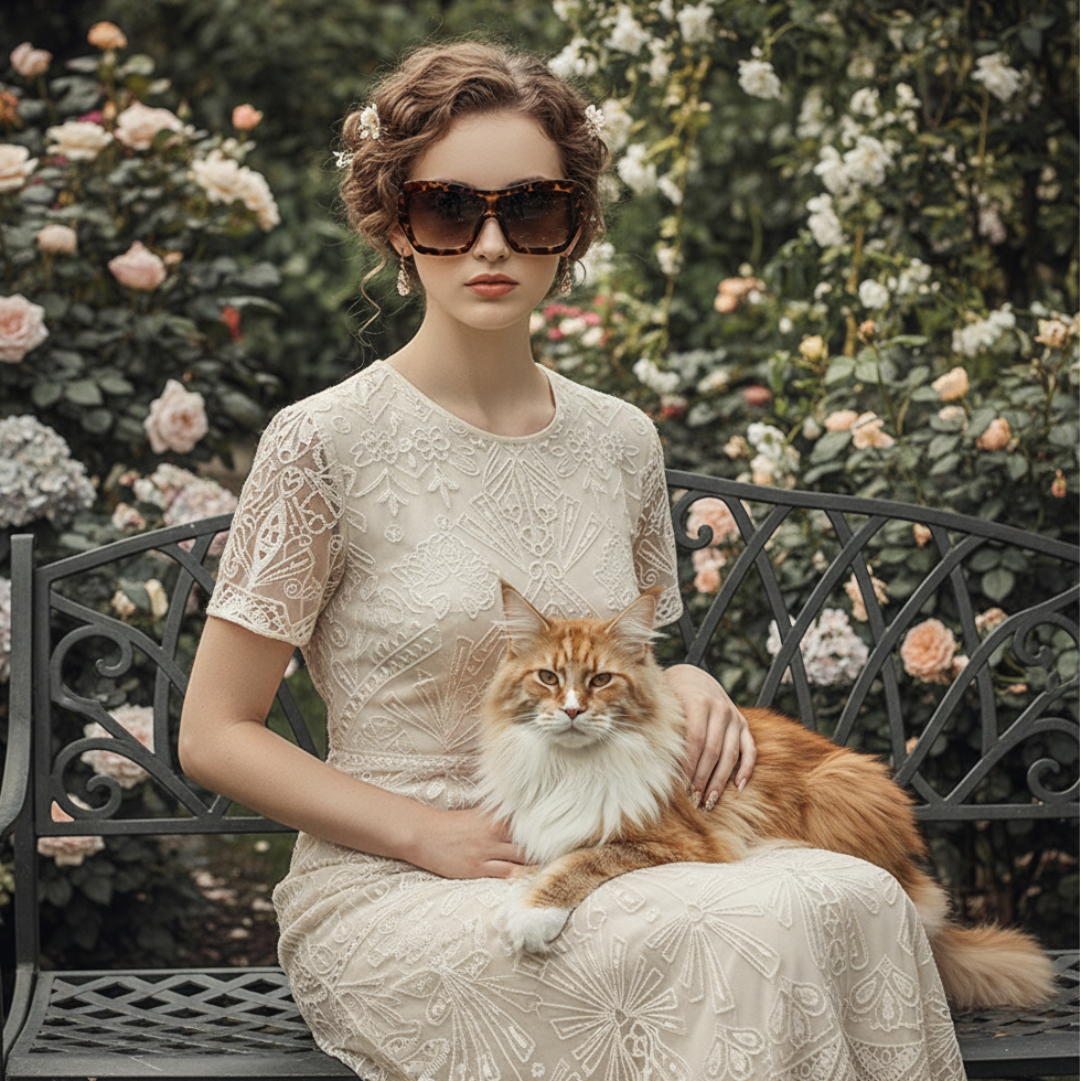 CAESAR Large Frame Integrated Sunglasses