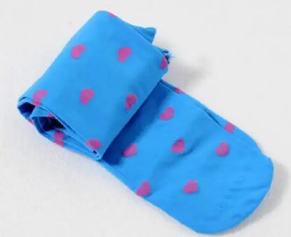 Love Heart & Dots Kids Pantyhose