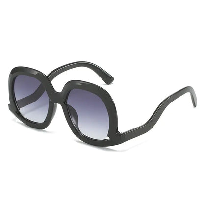 Unique Upside-Down Oval Sunglasses