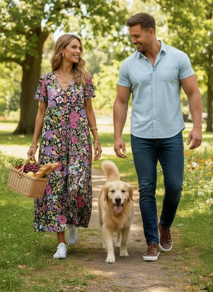 Plus Size Floral Tiered Maxi Dresses