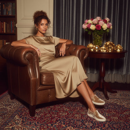 Lady Rose Satin A-Line Skirts