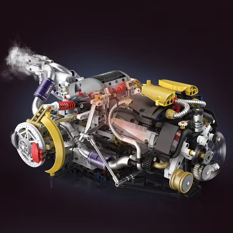 Super Car Electric V8 Engine Building Blocks