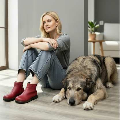 Genuine Leather Chelsea Ankle Boots