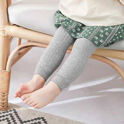 Kids Stretch Cotton Footless Tights