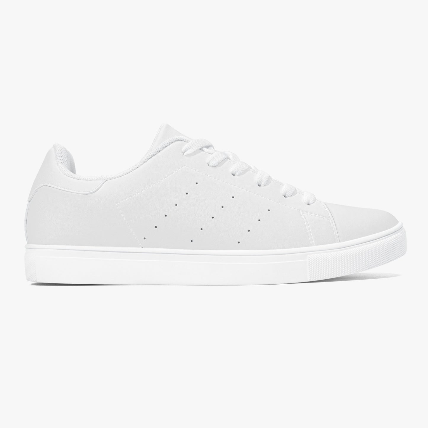 White Classic Low-Top Jensen Leather Sneakers