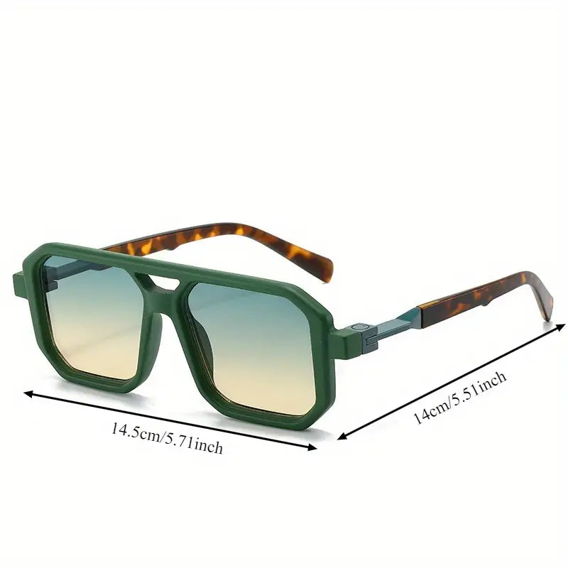 TITANORA Unisex Square Frame Designer Sunglasses