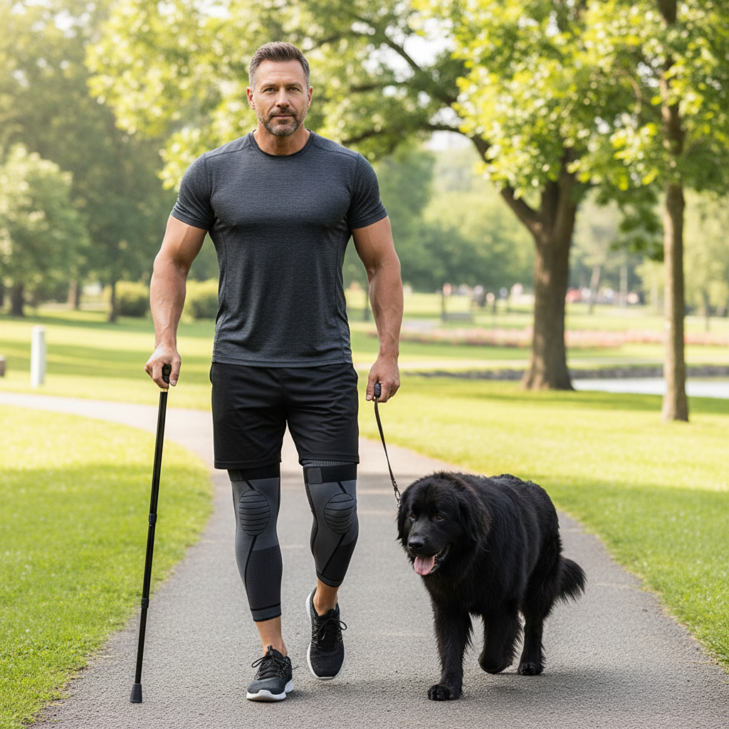 Terrifi Long Knee Brace Compression Sleeves