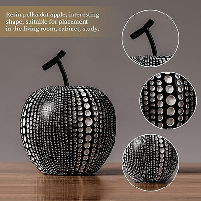 Nordic Resin Polka Dot Apple Decor