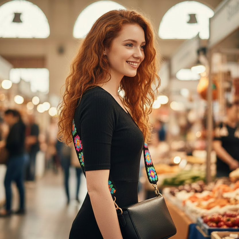 Retro Adjustable Woven Bag Straps