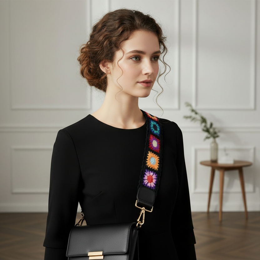 Retro Adjustable Woven Bag Straps