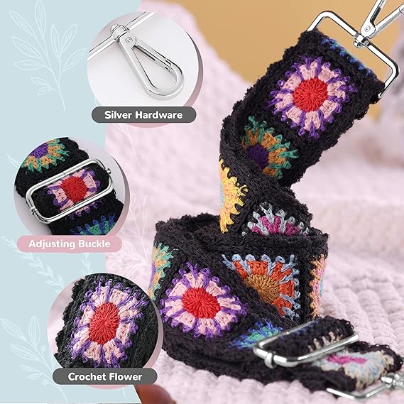 Retro Adjustable Woven Bag Straps