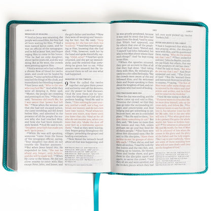 NASB Leathersoft Thinline Large Print Bible