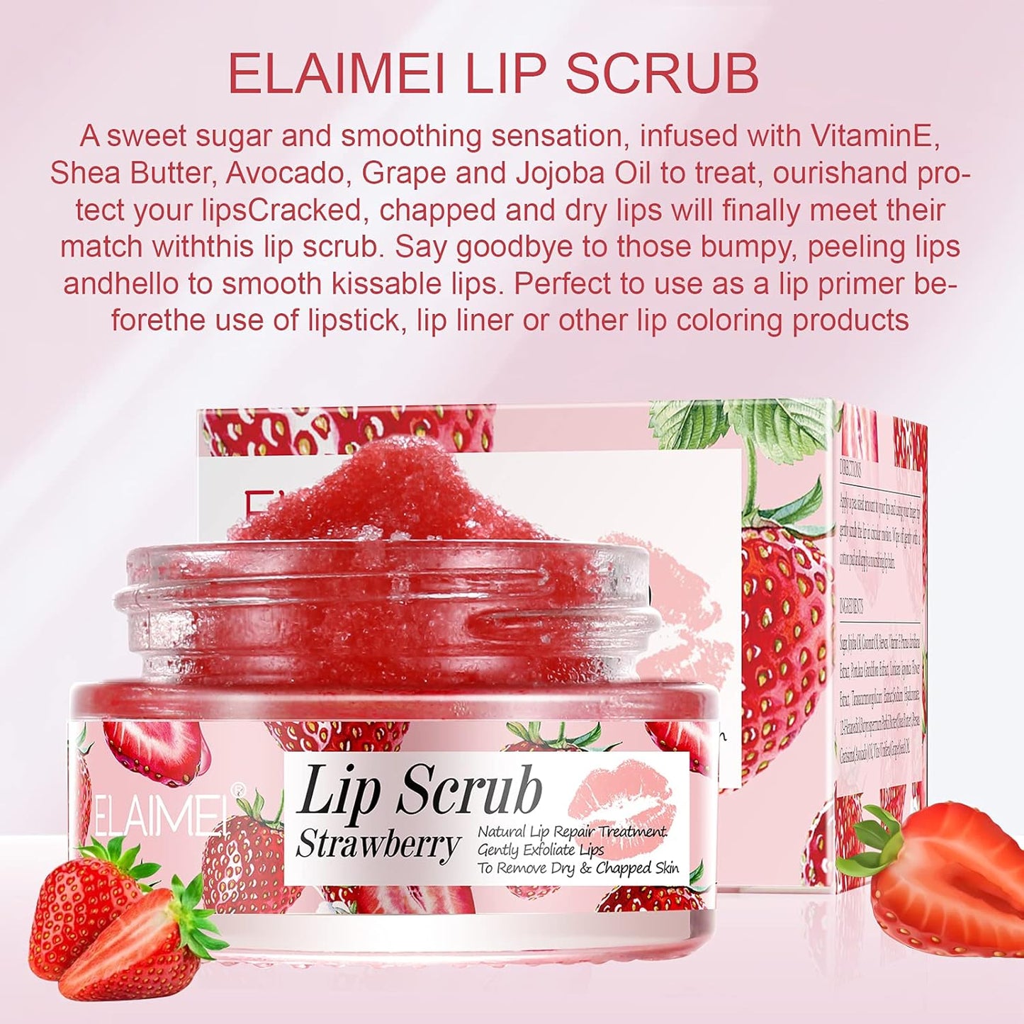 Elaimei Lip Scrub for Exfoliation and Anti-Cracking