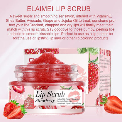 Elaimei Lip Scrub for Exfoliation and Anti-Cracking