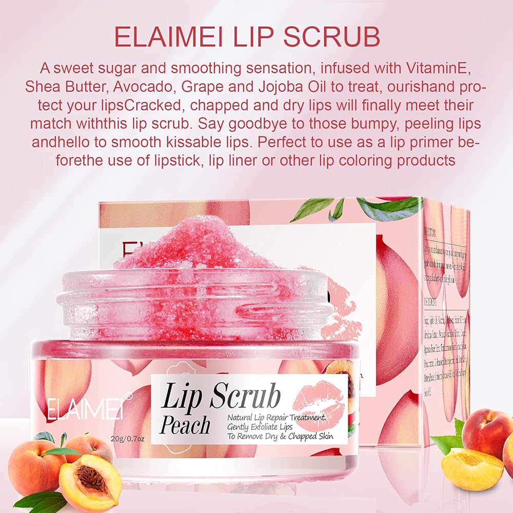 Elaimei Lip Scrub for Exfoliation and Anti-Cracking