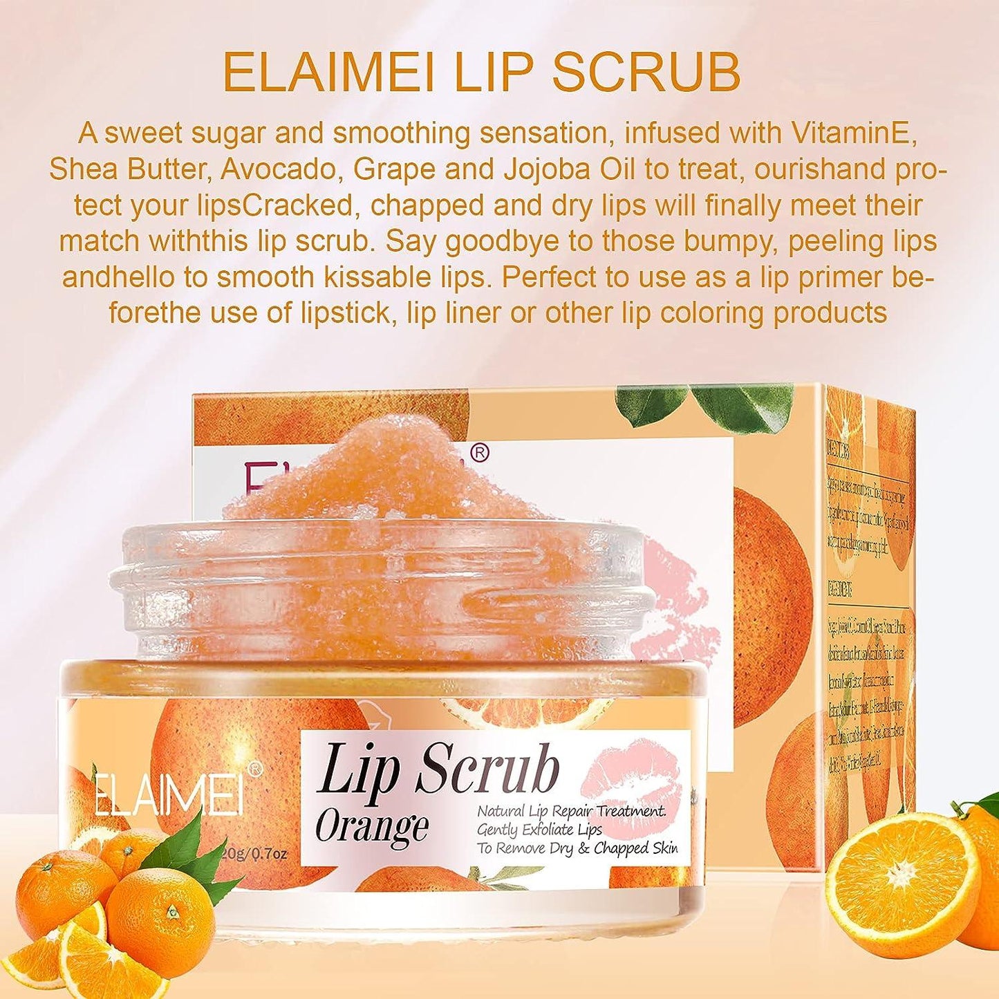 Elaimei Lip Scrub for Exfoliation and Anti-Cracking