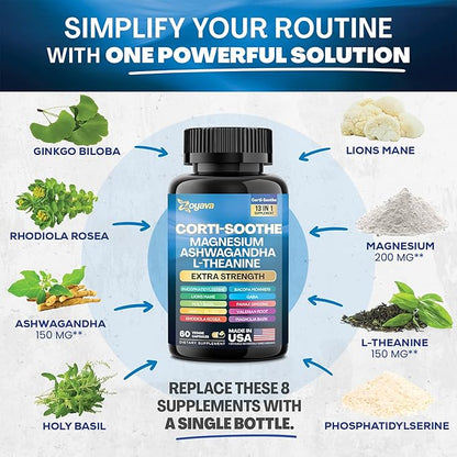 Zoyava Soothe and Smooth Magnesium and Myo-Inositol Capsules
