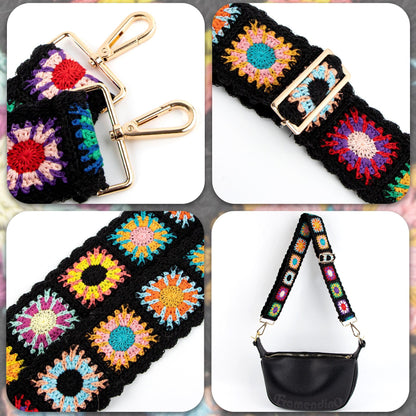 Retro Adjustable Woven Bag Straps