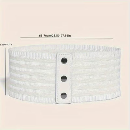 Domed Elastic Wide Belts