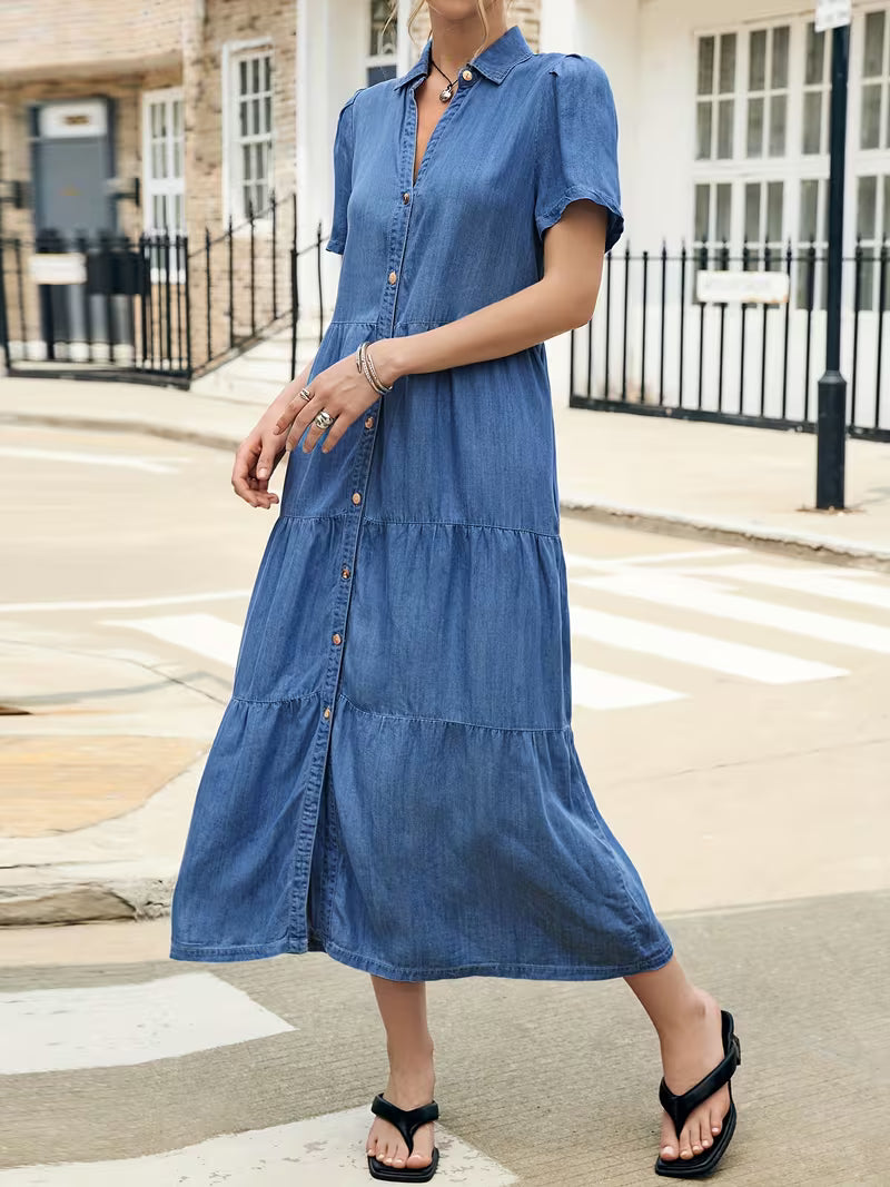 MEDLEY Midi Denim Dresses