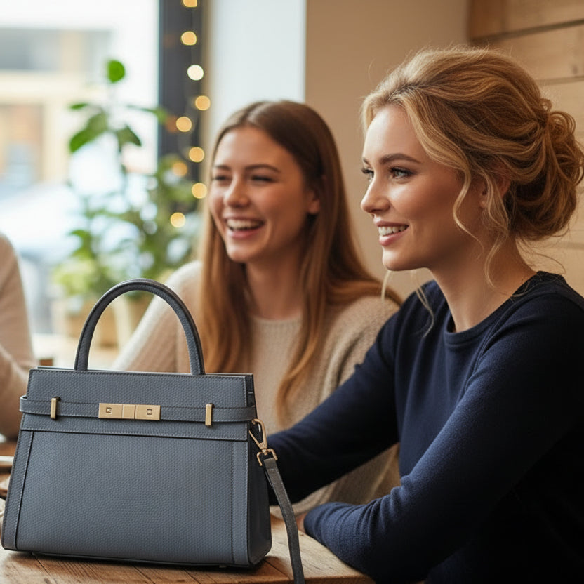 Birkin Inspired Genuine Leather Handbags - The New York Collection