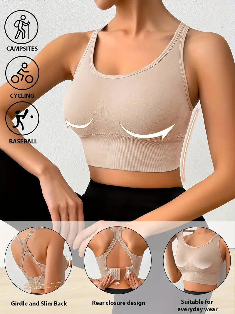 CELILIN Racerback Plus Size Sports Bras