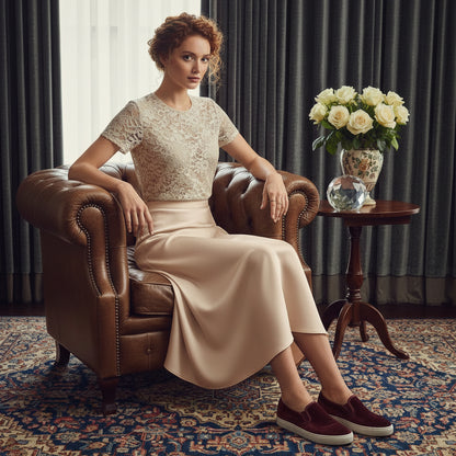 Lady Rose Satin A-Line Skirts