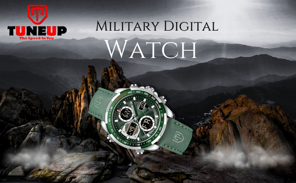 NAVIFORCE Luxury Waterproof Dual Display Sports Quartz Watch