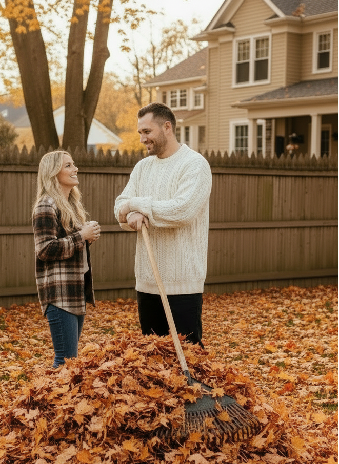 Cozy Geometric Plus Size Acrylic Aran Crew Neck Sweater