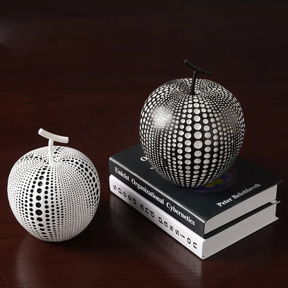 Nordic Resin Polka Dot Apple Decor