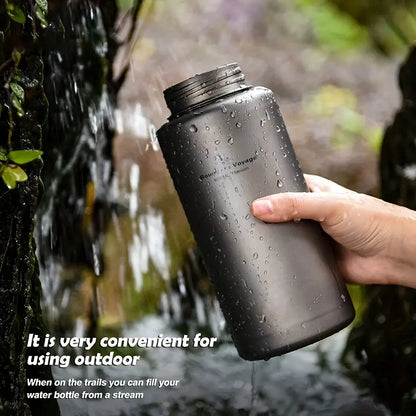 Boundless Voyage Pure Titanium Water Bottle Flask