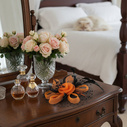 KOKO Mesh Feather Headband Fascinators