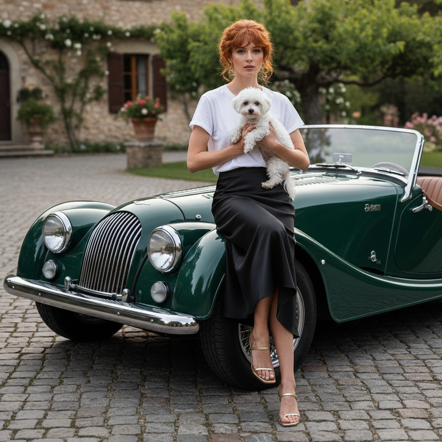 Lady Rose Satin A-Line Skirts