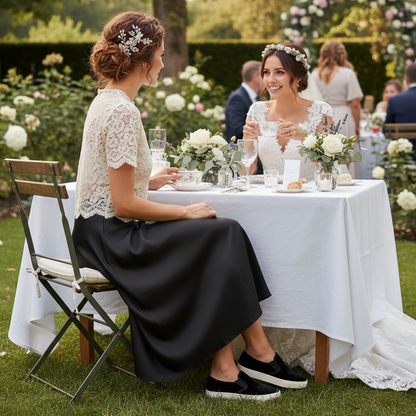 Lady Rose Satin A-Line Skirts